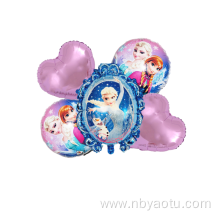 18inch 5pc cartoon frozen balloon birthday set